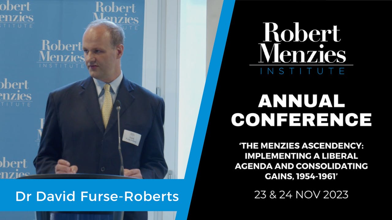 Dr David Furse-Roberts: The Menzies Government and health reform