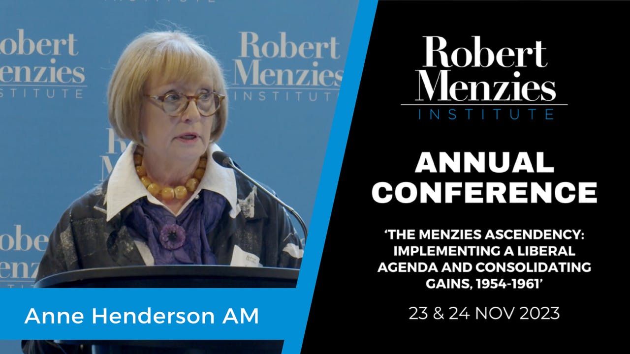 Anne Henderson AM: Menzies, Evatt, and the Labor Split