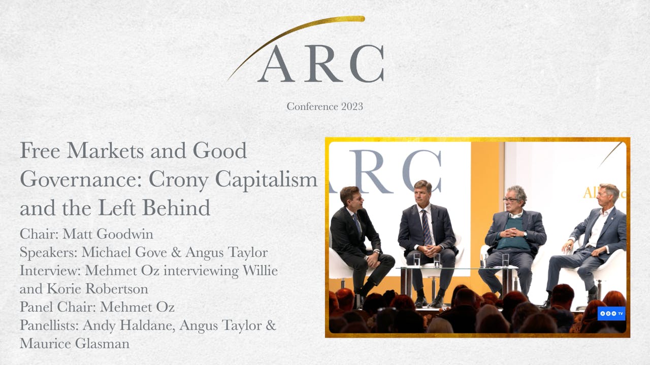 Free Markets and Good Governance: Crony Capitalism and the Left Behind